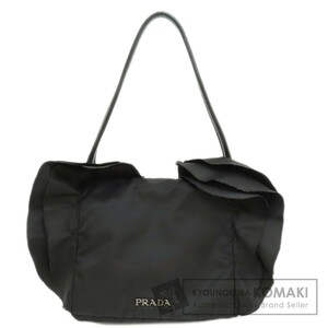 PRADA プラダ フリル ハンドバッグ ナイロン素材 レディース 中古