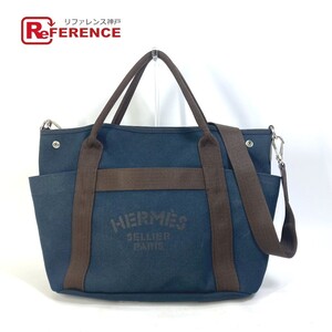 HERMES エルメス バッグインバッグ付き サックドパンサージュ グルーム 2WAY ショルダーバッグ 斜め掛け トートバッグ キャンバス Y刻