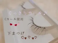 マツエク風ᴗ ᴗ͈♡つけまつげ♡下まつげ♡ハンドメイド