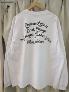 SILAS サイラス SCRIPT BASIC WIDE L/S TEE ホワイト Lサイズ ロンT 秋冬 最新人気商品 送料￥230～