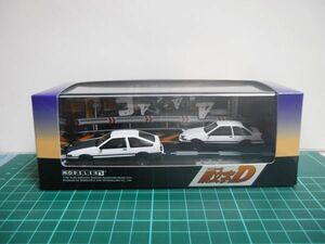 モデラーズ 1/64 頭文字D 2台セット 藤原拓海 トレノ (AE86) & 乾 信司 トレノ 2ドア(AE86)