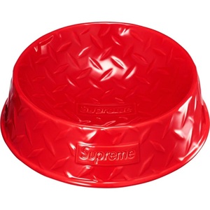 未使用 23SS Supreme Diamond Plate Dog Bowl 赤　シュプリーム