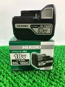 【中古品】HIKOKI(旧日立工機) 18v5.0Ahリチウムイオンバッテリー BSL1850/IT8BUMQVUMQ0