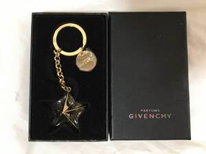 ○Y200○新品未使用 GIVENCHY ジバンシー キーホルダー チャーム キーリング 星 ゴールド ジバンシイ スター 金 約4cm