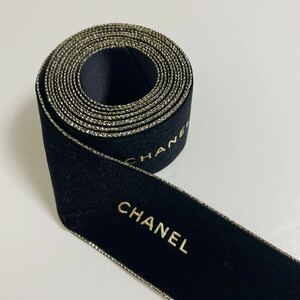 即決☆送料込み CHANEL シャネル ベロア ラッピング リボン 4cm×180cm USED