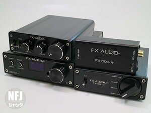 NFJ★ FX-AUDIO- D802J++ & FX-2020A+CUSTOM & FX-501J & FX-D03J+ ブラック【ジャンク】4台セット