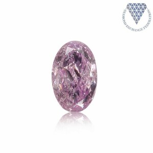 0.59 ct FANCY INTENSE PINK PURPLE OVAL GIA 天然 ダイヤモンド ルース DIAMOND EXCHANGE FEDERATION