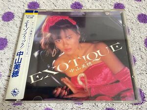 【貴重】【初版】【国内盤】【CD】◆即決 シール帯付◆中古【中山美穂 / EXOTIQUE エキゾティック】和モノ■K32X120 WAKU WAKUさせて