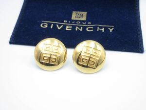 【希少】大ぶり★ラウンド ジバンシー GIVENCHY イヤリング ジバンシイ ヴィンテージ 結婚式 パーティー レア n-n12