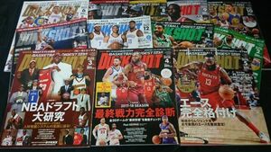 「ダンクシュート(DUNK SHOT) 2017年6月~2018年5月12冊セット」ビックポスター11枚(L・ジェームズ/カリー 他)＋NBAプレーオフ名鑑