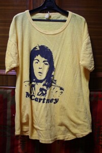 special 超希少 70s ビンテージ ポール マッカートニー バンド Tシャツ ■ Paul Mccartney ビートルズ John Lennon ブート CD レッチリ