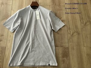 新品 COMME CA ISM コムサイズム メン コットン天竺 ジャケットTシャツ 03ライトグレー Mサイズ 60TC04 定価3,900円