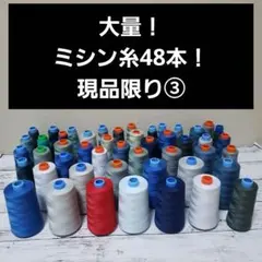 即購入可能！48本！大量！ミシン糸 いろいろカラー③　家庭用　工業用　スパン