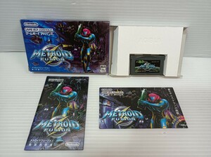 nn0202 034 ★美品★ 任天堂 Nintendo メトロイドフュージョン ゲームボーイアドバンス ソフト 箱説付 中古 現状品 GBA METROID