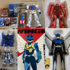 超合金【美品】ウイングマン！ガンダム！シャアザク！グフ！プロトタイプ！レア！