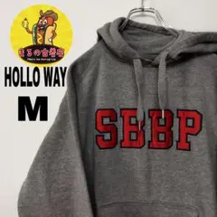 usa古着 HOLLOWAY パーカー　M グレー  SBBP