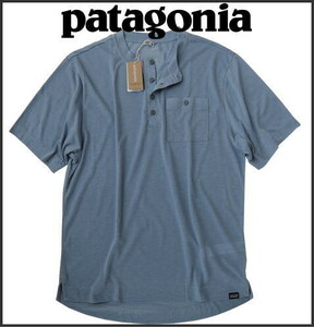 新品NY購入 patagonia パタゴニア メンズ・キャプリーン・クール・トレイル・バイク・ヘンリー・Tシャツ[M]LIGHT PLUME GREY