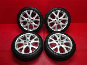 マツダ アテンザスポーツ純正18インチホイール 4本 7.5J +60 5H 114.3 NANKANG CORSAFA 225/45R18 スタッドレスタイヤ MAZDA ATENZA SPORTS