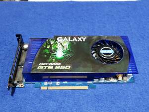 グラフィックボード　GALAXY Geforce GTS 250 512M DDR3 256Bit PCI-E Dual DVI 　動作未確認につきジャンク扱いです　まとめ取引歓迎 