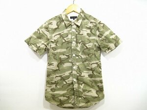 COMME des GARCONS HOMME PLUS / コム・デ・ギャルソン・オム・プリュス 迷彩柄半袖シャツ PK-B042 メンズ サイズ : XS グリーン