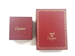 １円スタート カルティエ Cartier 空箱 おまとめ2点 保管 BOX リングケース 外箱【K000277】 