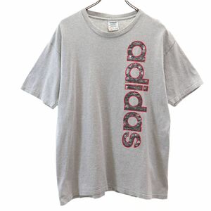 アディダス 90s USA製 オールド トレフォイルロゴ 半袖 Tシャツ M グレー adidas メンズ