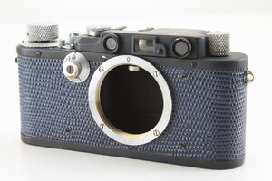 ライカ Leica DIII ボディ 後塗りブラック（グッタペルカネイビー張り替え）