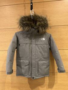 美品 THE NORTH FACE キッズ ダウンジャケット 120サイズ NDJ91761 グレー ボーイズ・ガールズ 石井スポーツ購入正規品 ノースフェイス