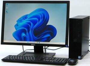 DELL Optiplex 3070-9500SF ■22インチ 液晶セット■ i5-9500/SSD/DVDマルチ/Radeon R5 340/第9世代/最新OS搭載 /Windows11 デスクトップ