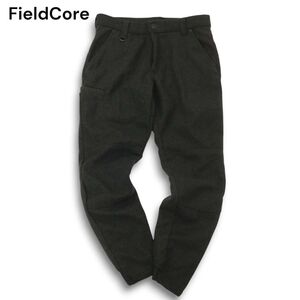 美品★ FieldCore フィールドコア ワークマン 秋冬 ストレッチ 膝立体 フリース ジョガー パンツ Sz.L　メンズ グレー　C4B04603_A#Q