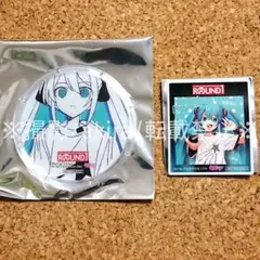 ボカロ 初音ミク ラウンドワン限定 コースター シール ステッカー 特典 非売品