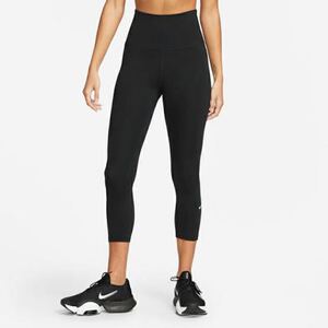 新品未使用 送料無料★NIKEナイキ★DRI-FIT Oneクロップ丈レギンスタイツ/Sサイズ黒ブラック★八分丈トレーニングヨガピラティスシンプル