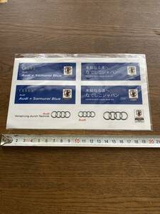 非売品！Audi×samurai blue なでしこジャパンステッカーJFA