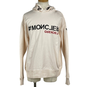 モンクレール MONCLER ロゴ パーカー フーディー トップス パーカー ホワイト メンズ 【中古】