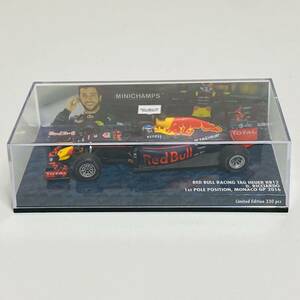 【美品】MINICHAMPS ミニチャンプス 1/43スケール RED BULL RACING TAG HEUER RB12 D.RICCIARDO 1st POLE POSITION MONACO GP 2016