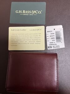 G.H.BASS&ＣＯ. コンパクト財布 レザー 未使用長期保管品