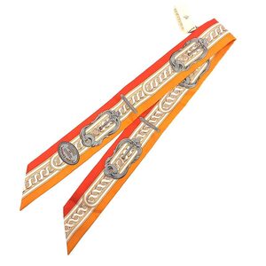 HERMES エルメス ツイリー タイスカーフ Brides de cour ブリッド ドゥ クール 2021年春夏 Twilly Scarf 新品 aq9476