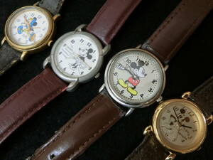 SEIKO セイコー ALBA アルバ 等 Disney ディズニー ミッキーマウス 腕時計 4本まとめて 動作未確認