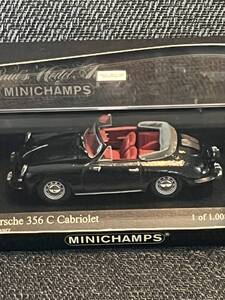 ミニチャンプス　ポルシェ356 C cabriolet black