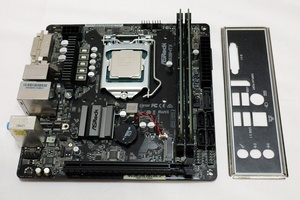 ■CPUメモリ付き即決！ASRock製 Mini ITX マザーボード B360M-ITX 第8世代