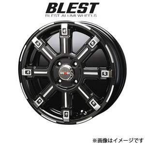 ブレスト バーンズテック エッジストリーム アルミホイール 1本 デリカ D:2 CV4W/5W(15×5J 4-100 INSET45 ブラックポリッシュ)BLEST