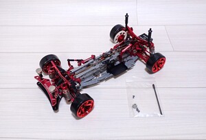 1/10 OVERDOSE 限定 VACULA Red Silver カーボン Ver AWD ドリフト シャーシ アルミオプションパーツ多数付