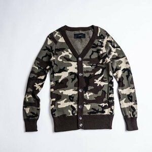 AKM/エイケイエム 迷彩カモ柄 コットンカーディガン k097/M　 camo　44,100yen