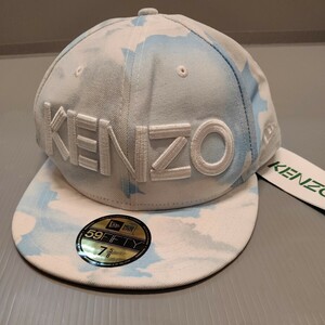 未使用タグ付! KENZO PARIS NEW REA 59FIFTY キャップ 空柄 サイズ7 5/8 ハーヴェイ ニコルズ購入品 ケンゾー ニューエラ 帽子 レア!