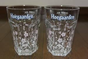 Hoegaarden Sakura Design Original Grass ヒューガルデン サクラ デザイン オリジナル グラス ２セット