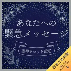 あなたへの緊急メッセージ　恋愛　仕事　金運　対人　人生の岐路【霊視タロット】