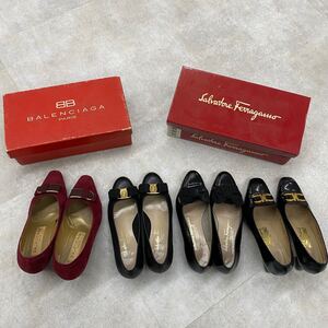 yt3th1 パンプス ブランド まとめ売り サルヴァトーレフェラガモ Salvatore Ferragamo バレンシアガ / フェラガモは全て5 1/2 サイズです