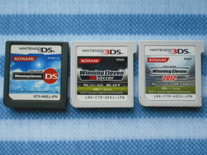 送料無料 ウイニングイレブンDS & ウイニングイレブン3Dサッカー & ウイニングイレブン2012 3DS [3本 ソフトのみ] #ウイイレWinning Eleven