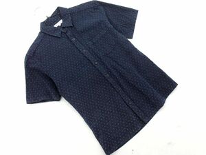 THE SHOP TK ザショップティーケー タケオキクチ 総柄 シャツ sizeM/紺 ■◆ ☆ efb9 メンズ