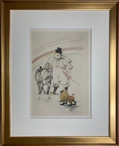 【特価】　≪　　 トゥールーズ　ロートレック　　≫　　リトグラフ【石版画】　　CHEVAL ET SINGE DRESSES 　1952年　　TOULOUSE-LAUTREC